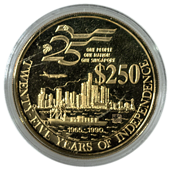 Singapore Gold Th Anniversary Of Independence Proof Oz