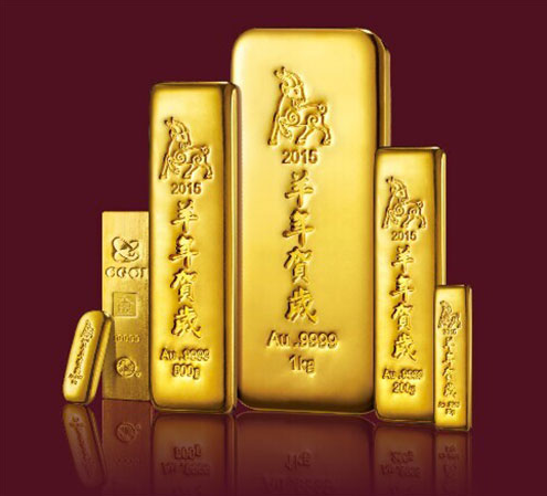 China year of the goat gold