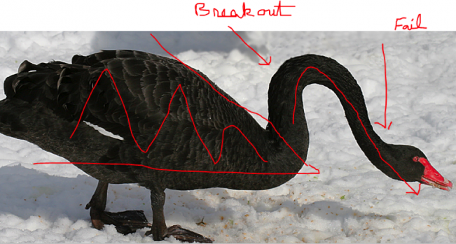 Is The $/Yen About To Take A Swan Dive?