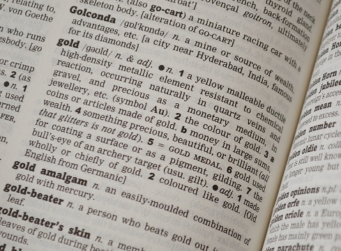 Gold dictionary pic