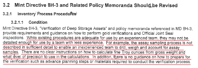 Exhibit 17.1. Gold verification report West Point 2006.