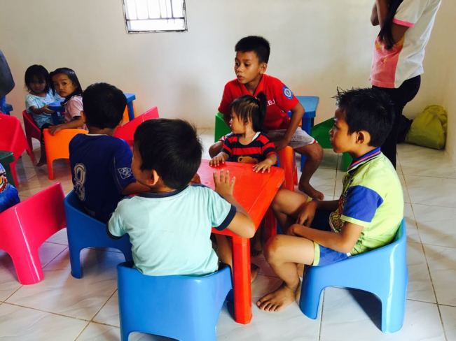 Children preparing for tuition