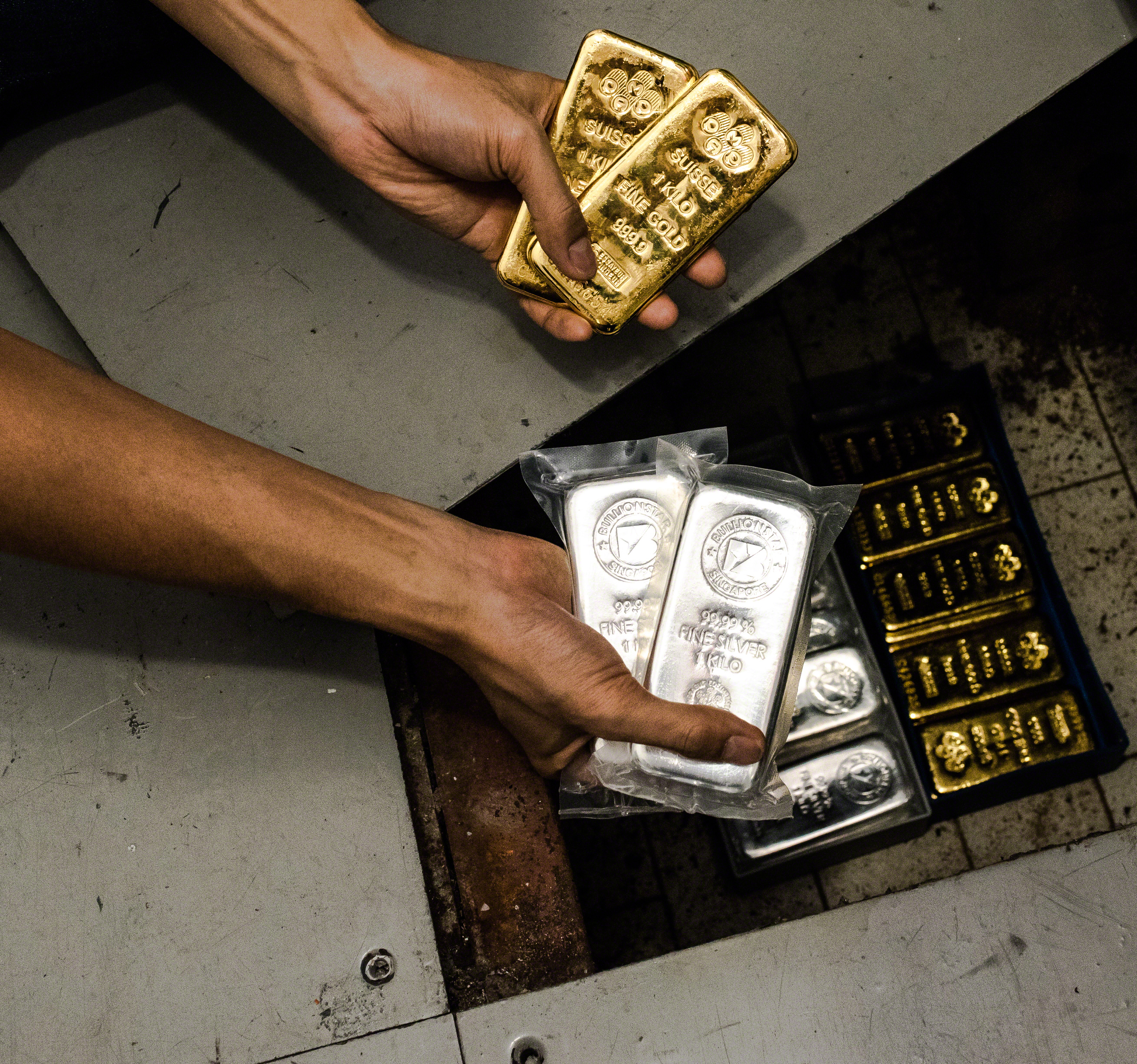 gold bar shelves