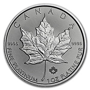 Royal Canadian Mint 1 oz platinum Maple Leaf
