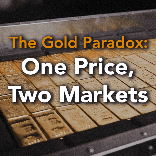 The Gold Paradox: One Price, Two Markets