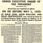 Gold Confiscation – Can It Happen Again?