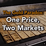The Gold Paradox: One Price, Two Markets