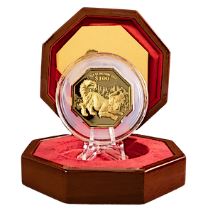 2018 1 oz Singapore Mint Gold Octagon Lunar Series 