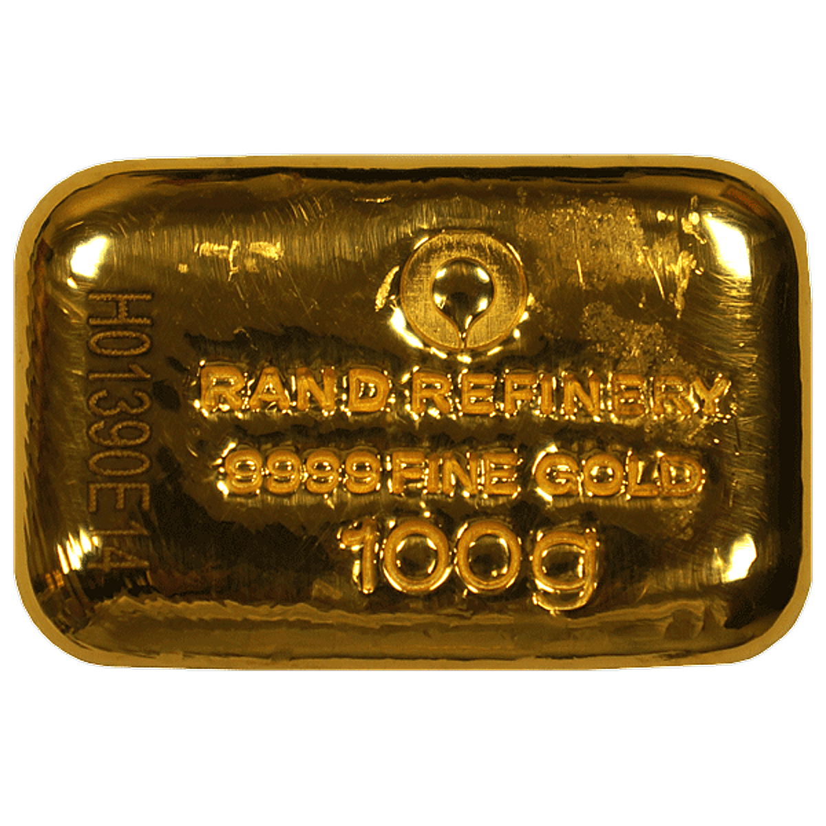 Rand Refinery Gold Cast Bar 100 G Bullionstar Singapore