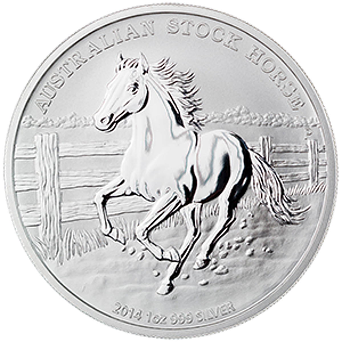 Australian Silver Stock Horse 2014 - 1 oz - BullionStar