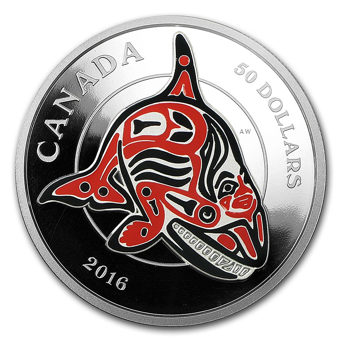 Canada $50 Silver Mythical Realms of the Haida Series: Orca 2016 ...