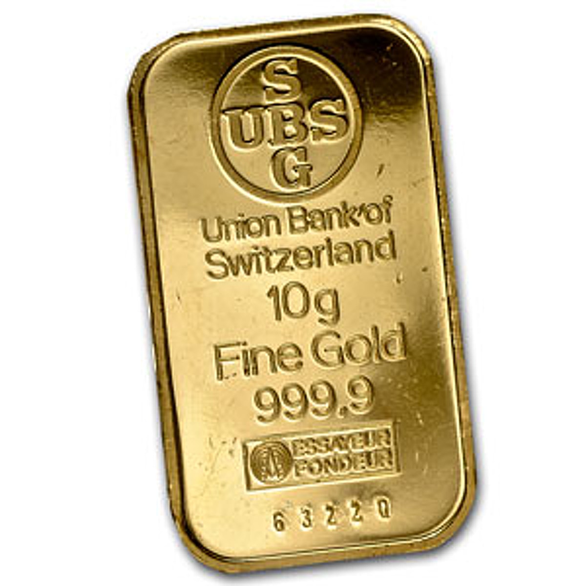  UBS Gold  Bar Circulated in good condition 10 g