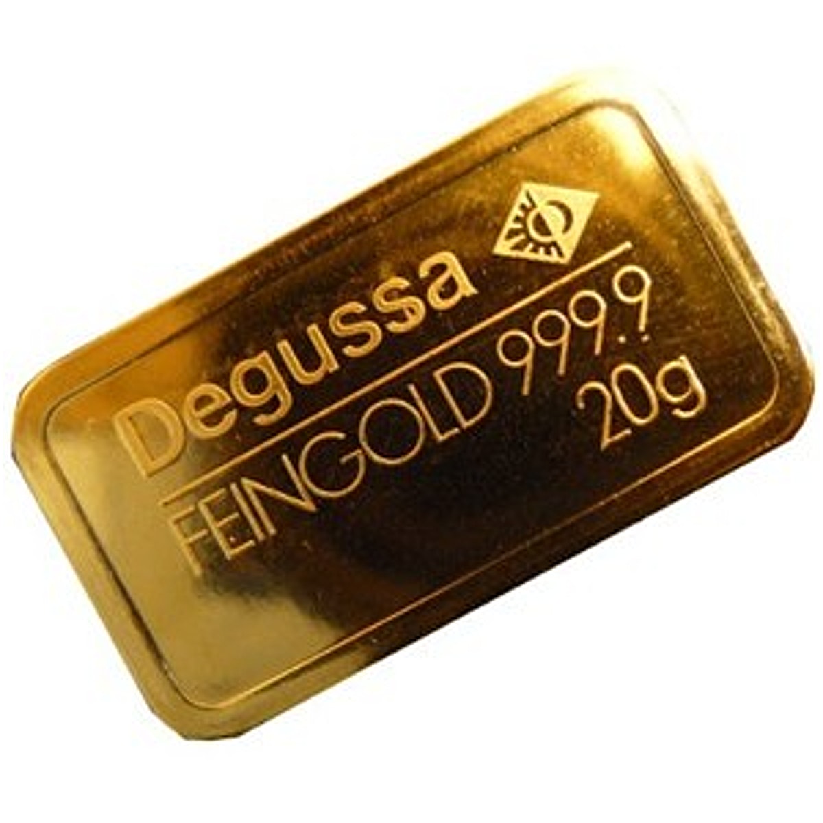 Degussa Gold Bar Circulated In Good Condition 20g