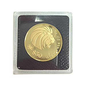 2000 1 oz Singapore Gold Lion Bullion Coin
