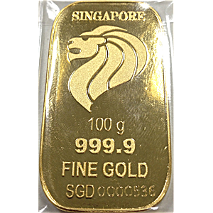 100 Gram Singa Gold Bullion Bar
