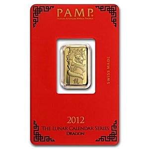 2012 5 Gram PAMP Lunar Series 