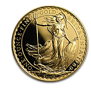 1987 1 oz United Kingdom Gold Britannia Proof Bullion Coin