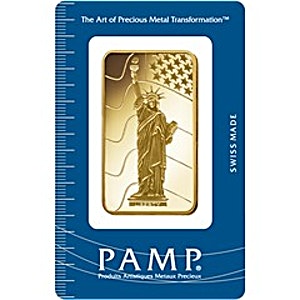 100 Gram PAMP Liberty Gold Bullion Bar