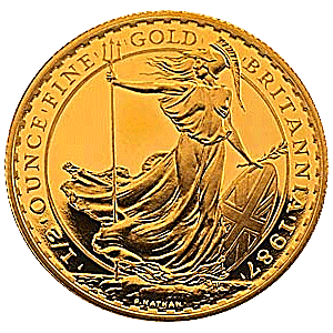 1987 1/2 oz Gold Britannia Bullion Coin