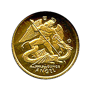 1995 1/20 oz Isle of Man Gold Angel Coin