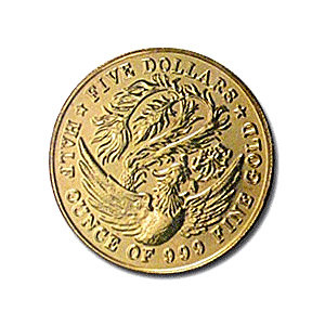 1984 1/2 oz Singapore Phoenix Gold Coin