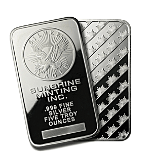 Sunshine Minting Inc Silver Bar - 5 oz