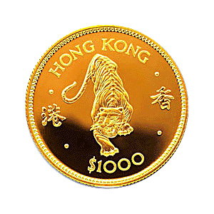 1986 0.47 oz Hong Kong Lunar Zodiac 