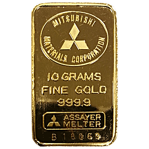 10 Gram Mitsubishi Gold Bullion Bar