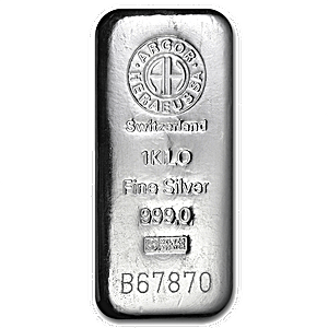 1 Kilogram Argor-Heraeus Swiss Silver Bullion Bar