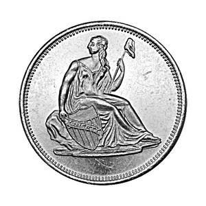 1 oz Seated Liberty Silver Bullion Round