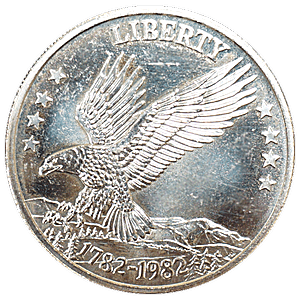 1 oz American Eagle 200th Anniversary Silver Bullion Round