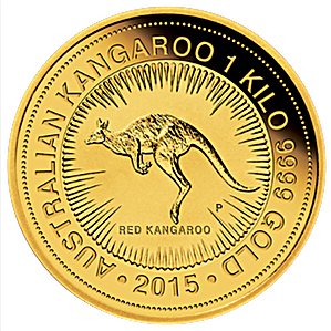 2015 1 Kilogram Australian Gold Kangaroo Nugget Bullion Coin