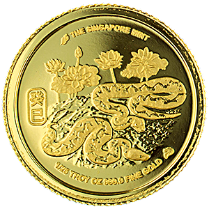 2013 1/25 oz Singapore Mint 