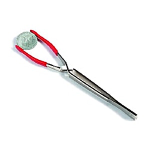 Wide-grip Plastic Coated Tweezers for coins