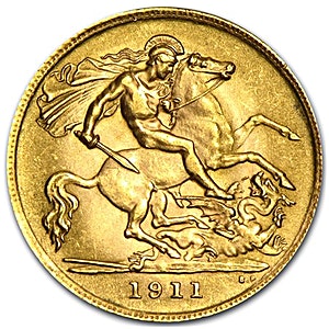 (do not use this product) 3.6575 Gram British Gold Half Sovereign Bullion Coin