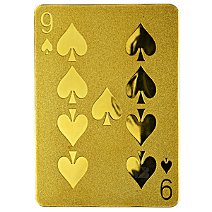 24-Karat 67.42 Gram Gold Playing Card