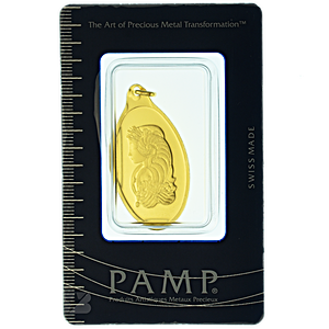 10 Gram PAMP Gold Bullion Pendant (Pre-Owned in Good Condition)
