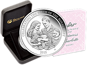 2015 1 oz HRH Princess Charlotte Proof Silver Coin