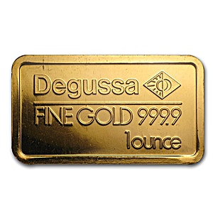 1 oz Degussa Gold Bullion Bar