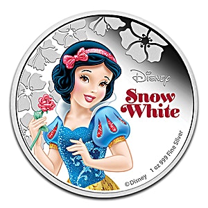 2015 1 oz Niue Disney Princess Snow White Silver Coin
