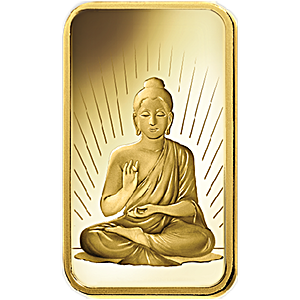 10 Gram PAMP Faith Series Gold Bullion Bar - Buddha