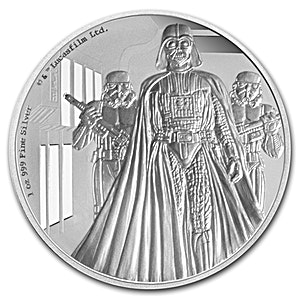 2016 1 oz Star Wars Darth Vader Silver Coin