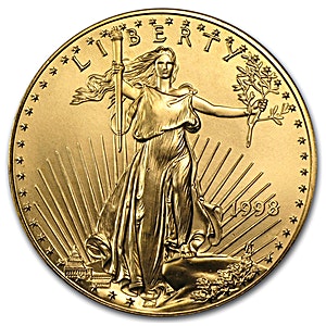1998 1 oz American Gold Eagle Bullion Coin