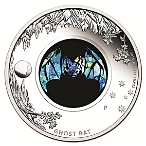 2015 1 oz Australia Opal Ghost Bat Silver Coin