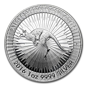 2016 1 oz Australian Silver Kangaroo Bullion Coin (Pre-Owned in Good Condition)