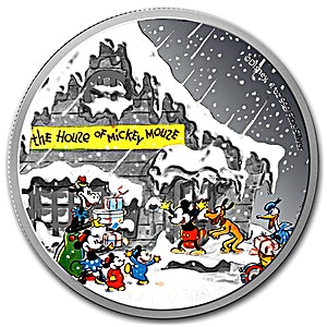 2015 1 oz Niue Island Disney Christmas Season's Greeting