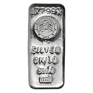 1 Kilogram Emirates Silver Bullion Bar (Pre-Owned in Good Condition)