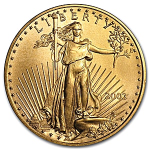 2003 1 oz American Gold Eagle Bullion Coin