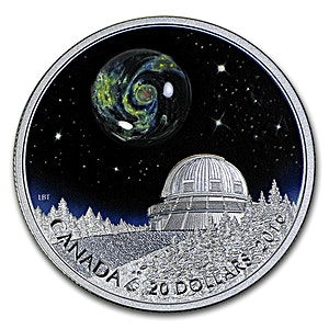 2016 1 oz Canadian $20 The Universe Silver Coin (With Box & COA)