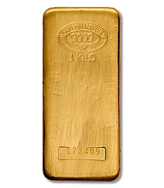 Johnson Matthey Gold Bar - 1 kg | Buy, Sell & Store Gold in SG